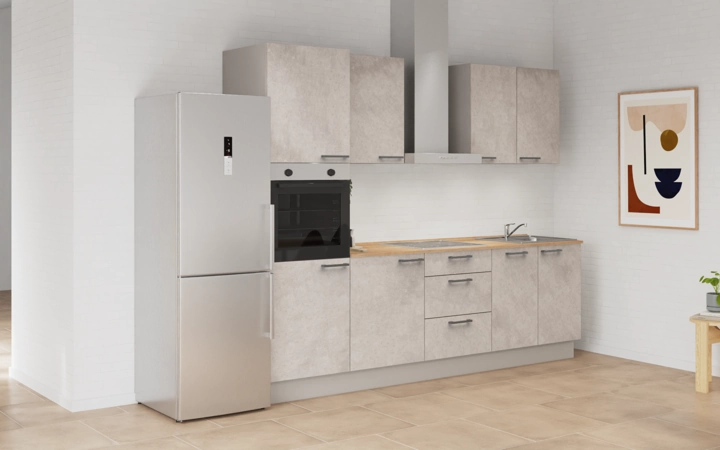 möbelnavi Küchen-Zeile 270 cm mit E-Geräten Planung 7 1