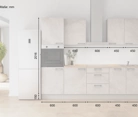 möbelnavi Küchen-Zeile 270 cm mit E-Geräten Planung 7 5