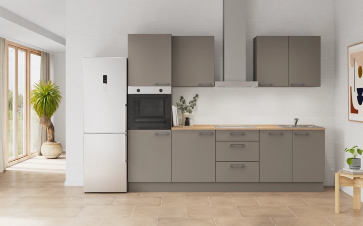 möbelnavi Küchen-Zeile 270 cm mit E-Geräten Planung 7 0