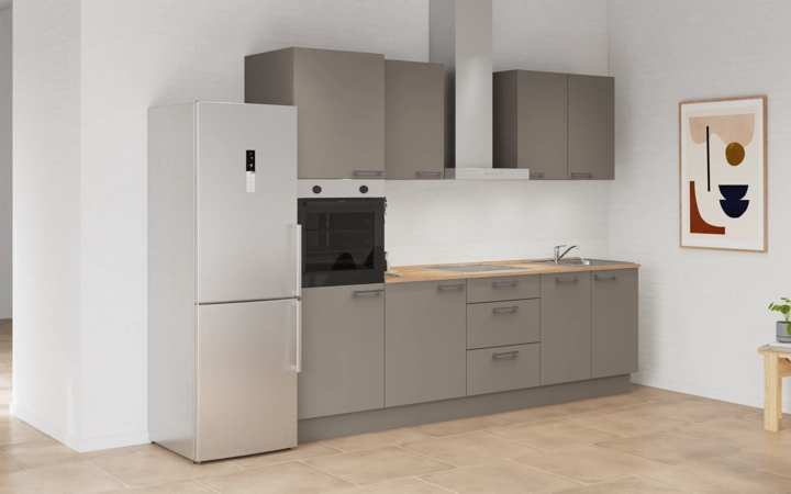 möbelnavi Küchen-Zeile 270 cm mit E-Geräten Planung 7 1