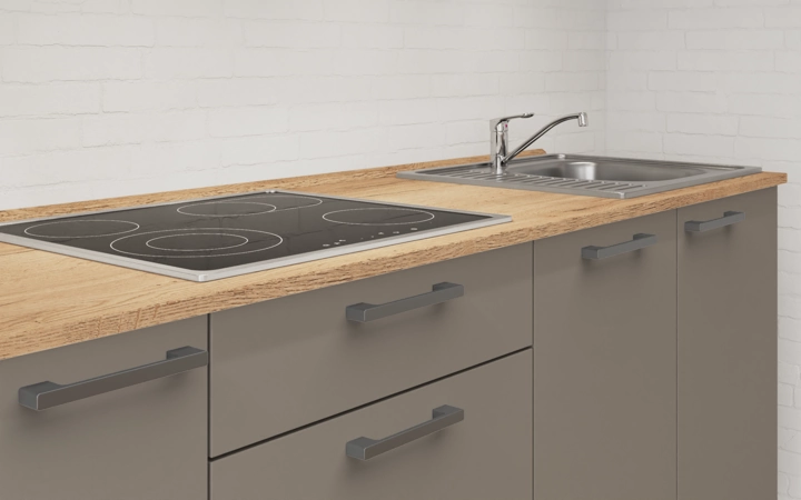 möbelnavi Küchen-Zeile 270 cm mit E-Geräten Planung 7 3