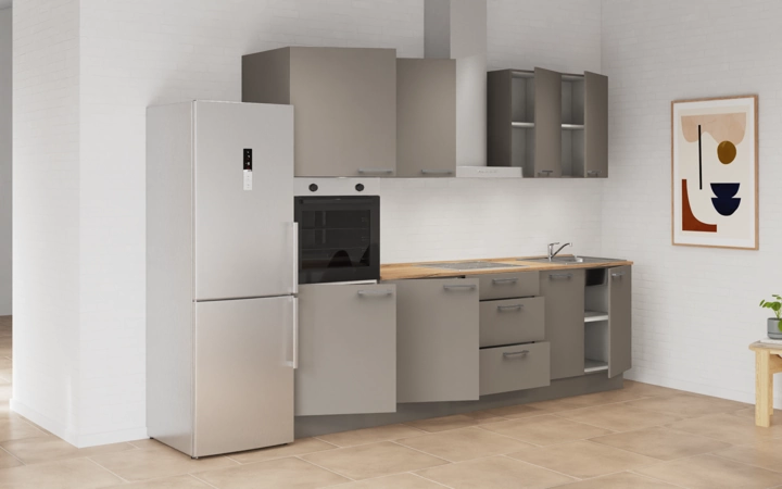 möbelnavi Küchen-Zeile 270 cm mit E-Geräten Planung 7 4