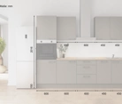 möbelnavi Küchen-Zeile 270 cm mit E-Geräten Planung 7 5