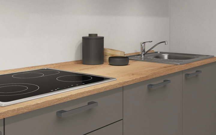 möbelnavi Küchen-Zeile 300 cm mit E-Geräten Planung 7 3