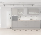 möbelnavi Küchen-Zeile 300 cm mit E-Geräten Planung 7 5