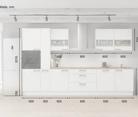 möbelnavi Küchen-Zeile 360 cm mit E-Geräten Planung 7 5