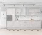 möbelnavi Küchen-Zeile 360 cm mit E-Geräten Planung 7 5