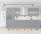 möbelnavi Küchen-Zeile 360 cm mit E-Geräten Planung 7 5