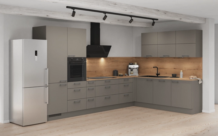 möbelnavi L-Küche 366,6 cm x 246,6 mit E-Geräten Planung 8 1