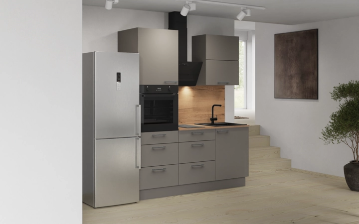 möbelnavi Küchen-Zeile 180 cm mit E-Geräten Planung 8 1