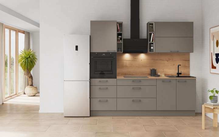 möbelnavi Küchen-Zeile 240 cm mit E-Geräten Planung 8 0