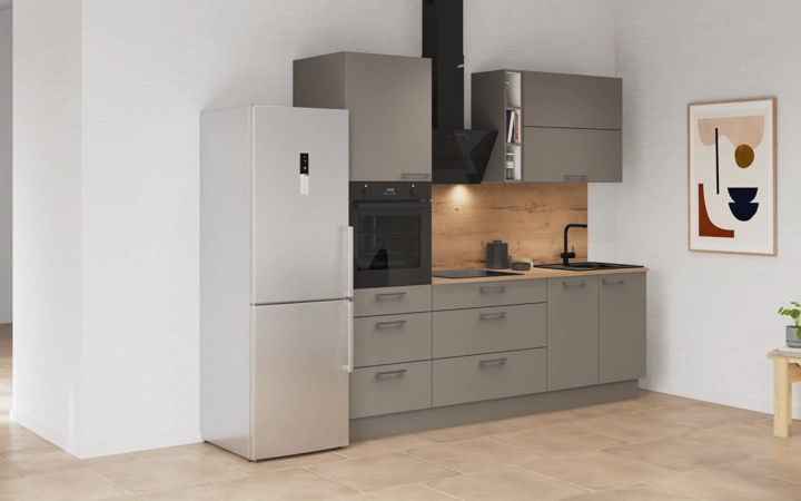 möbelnavi Küchen-Zeile 240 cm mit E-Geräten Planung 8 1
