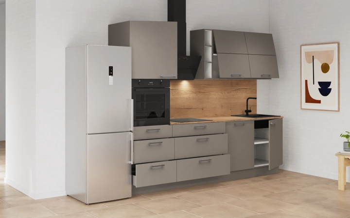 möbelnavi Küchen-Zeile 270 cm mit E-Geräten Planung 8 4