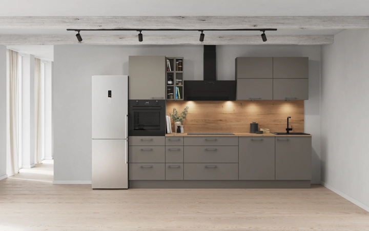 möbelnavi Küchen-Zeile 300 cm mit E-Geräten Planung 8 0