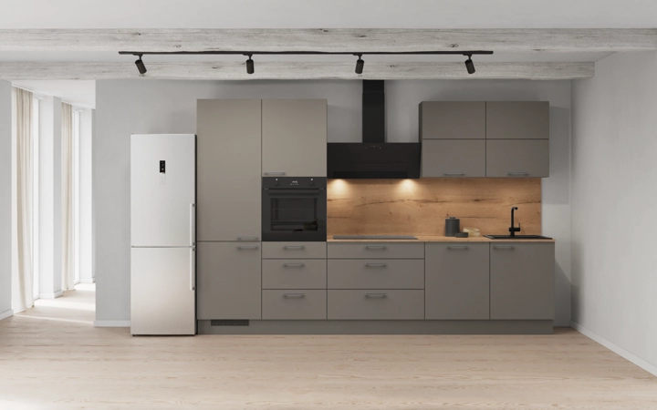 möbelnavi Küchen-Zeile 330 cm mit E-Geräten Planung 8 0