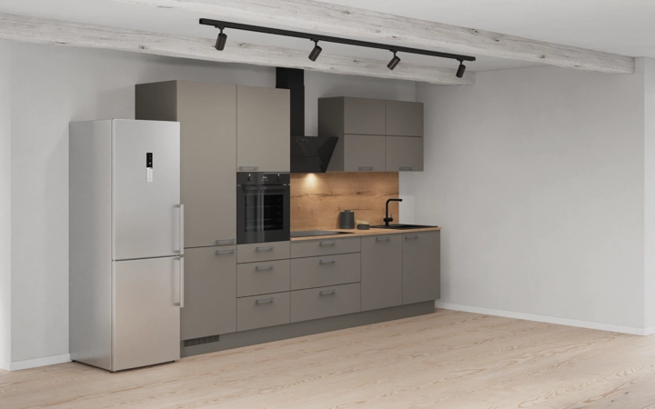 möbelnavi Küchen-Zeile 330 cm mit E-Geräten Planung 8 1