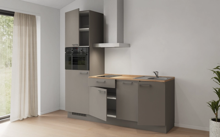 möbelnavi Küchen-Zeile 210 cm mit E-Geräten Planung 9 4