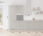 möbelnavi Küchen-Zeile 300 cm mit E-Geräten Planung 9 5