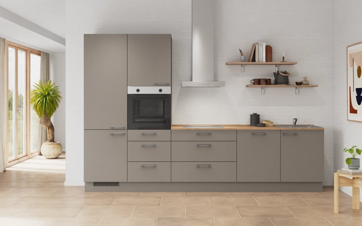 möbelnavi Küchen-Zeile 330 cm mit E-Geräten Planung 9 0