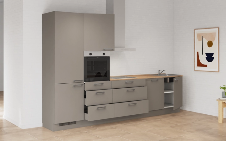 möbelnavi Küchen-Zeile 330 cm mit E-Geräten Planung 9 4