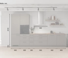möbelnavi Küchen-Zeile 360 cm mit E-Geräten Planung 9 5