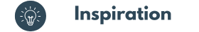 Icon mit Glühbirne auf dunkelblauem Hintergrund sowie Schriftzug Inspiration Icon mit Glühbirne auf dunkelblauem Hintergrund sowie Schriftzug Inspiration