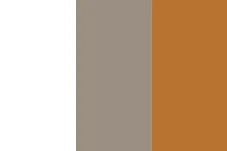 Farbpalette aus Weiß, Taupe und Kupfer im warm-modernen Look Farbpalette aus Weiß, Taupe und Kupfer im warm-modernen Look