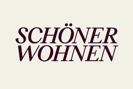 Das Logo von Schöner Wohnen in Burgundrot Das Logo von Schöner Wohnen in Burgundrot